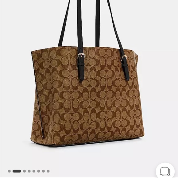 NWT Coach Mollie Tote in Signature Canvas - Picture 5 of 7